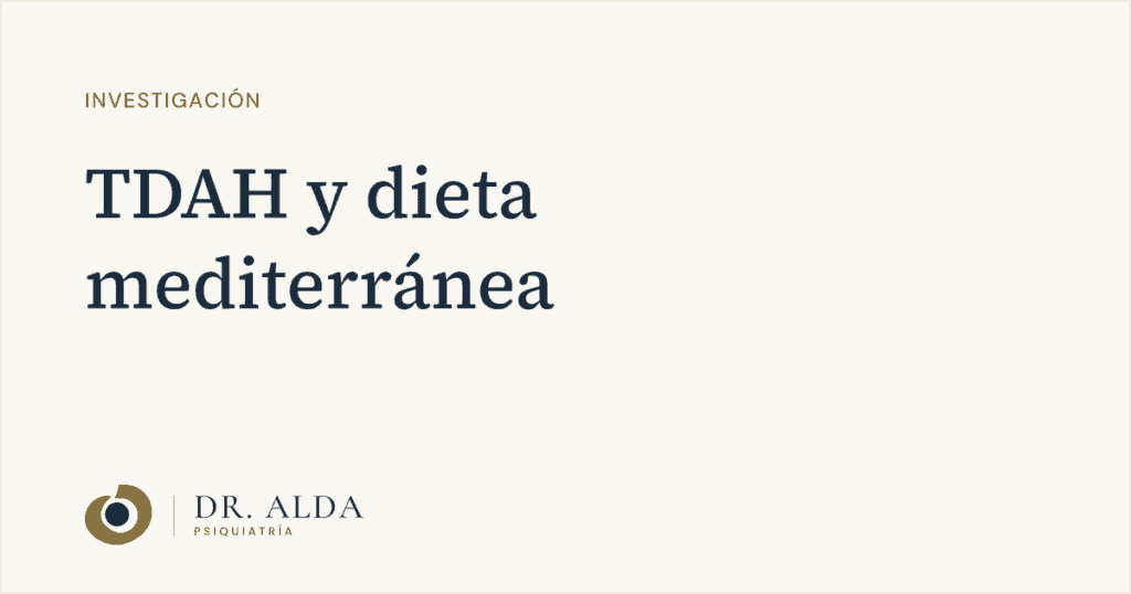 Portada del artículo «TDAH y dieta mediterránea»